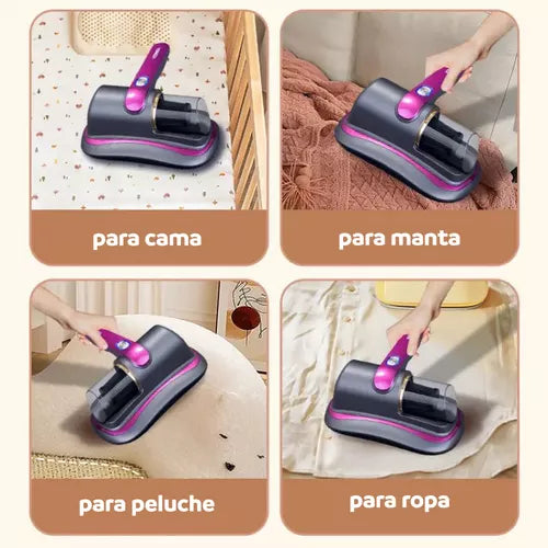 Aspiradora Inalámbrica de mano antiácaros con luz UV