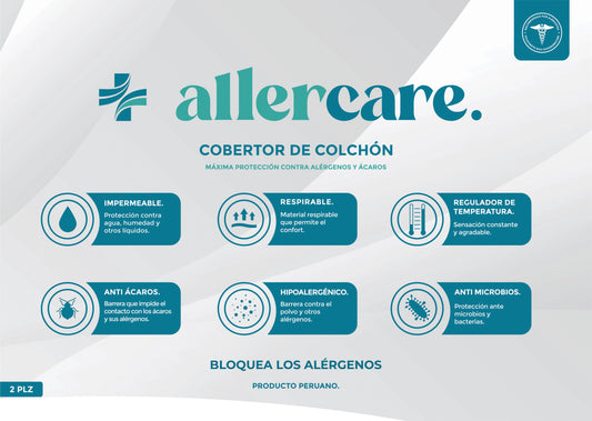 Cobertor de colchón Antialérgico  " 2 PLZ"